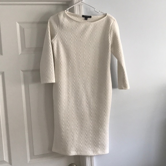 Winter off white textured dress - Picture 1 of 4